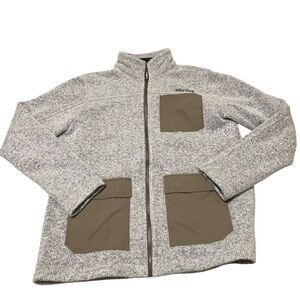 Marmot Gilcrest Jacket  Gray Fleece Wool Blend M42650 Men's Sz XL